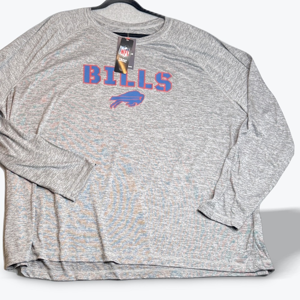 NFL Buffalo Bills Long Sleeve T‎ Shirt Fanatics Mens 5XL Team Apparel NEW